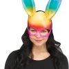 Fun World Rainbow Clothing Rainbow Ombre Bunny Mask