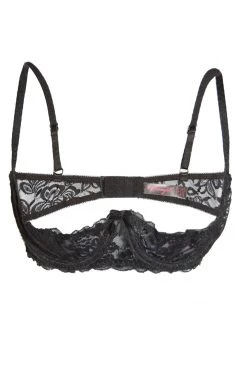 Dreamgirl Sultry Nights Open Cup Shelf Bra - Black Best Sellers