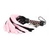 Entrenue Suede And Fluff MINI Flogger - 18" - Pink/Black BDSM