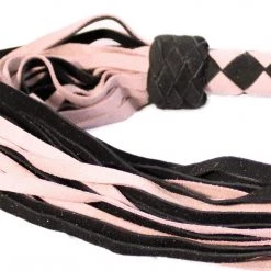 Entrenue BDSM Flog Her In Pink/Black Suede