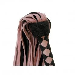 Entrenue BDSM Flog Her In Pink/Black Suede