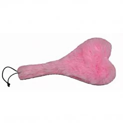 Entrenue Spank-Her Heart Paddle Pink Plush & Black Leather BDSM