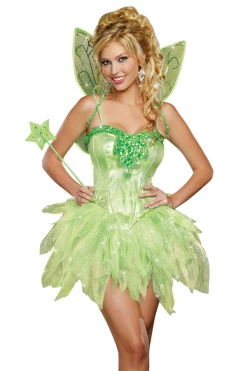 Dreamgirl Costumes Fairy Tinkerbell Dress Costume