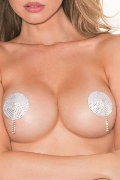 Shirley Of Hollywood Rhinestone Tassel Nipple Pasties Lingerie