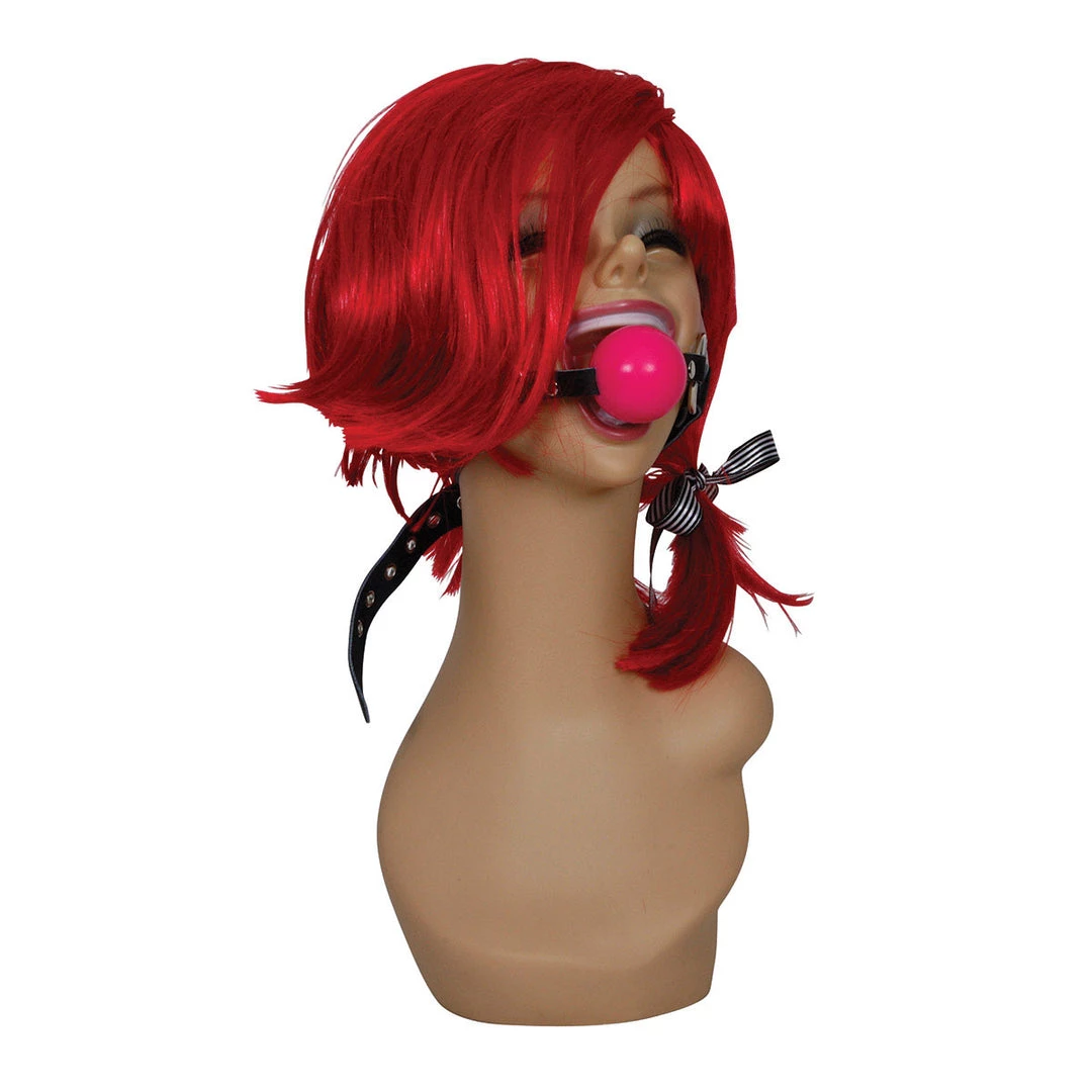 Entrenue Sex Kitten Silicone Ball Gag Pink 4 Entrenue Sex Kitten Silicone Ball Gag Pink