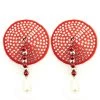 Entrenue Bijoux De Nip Round Red Crystal Pasties W/ Facet Beads Accessories 2 Entrenue Bijoux De Nip Round Red Crystal Pasties W/ Facet Beads Accessories