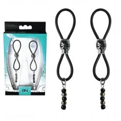 Entrenue Nipple Halos Black Skulls BDSM