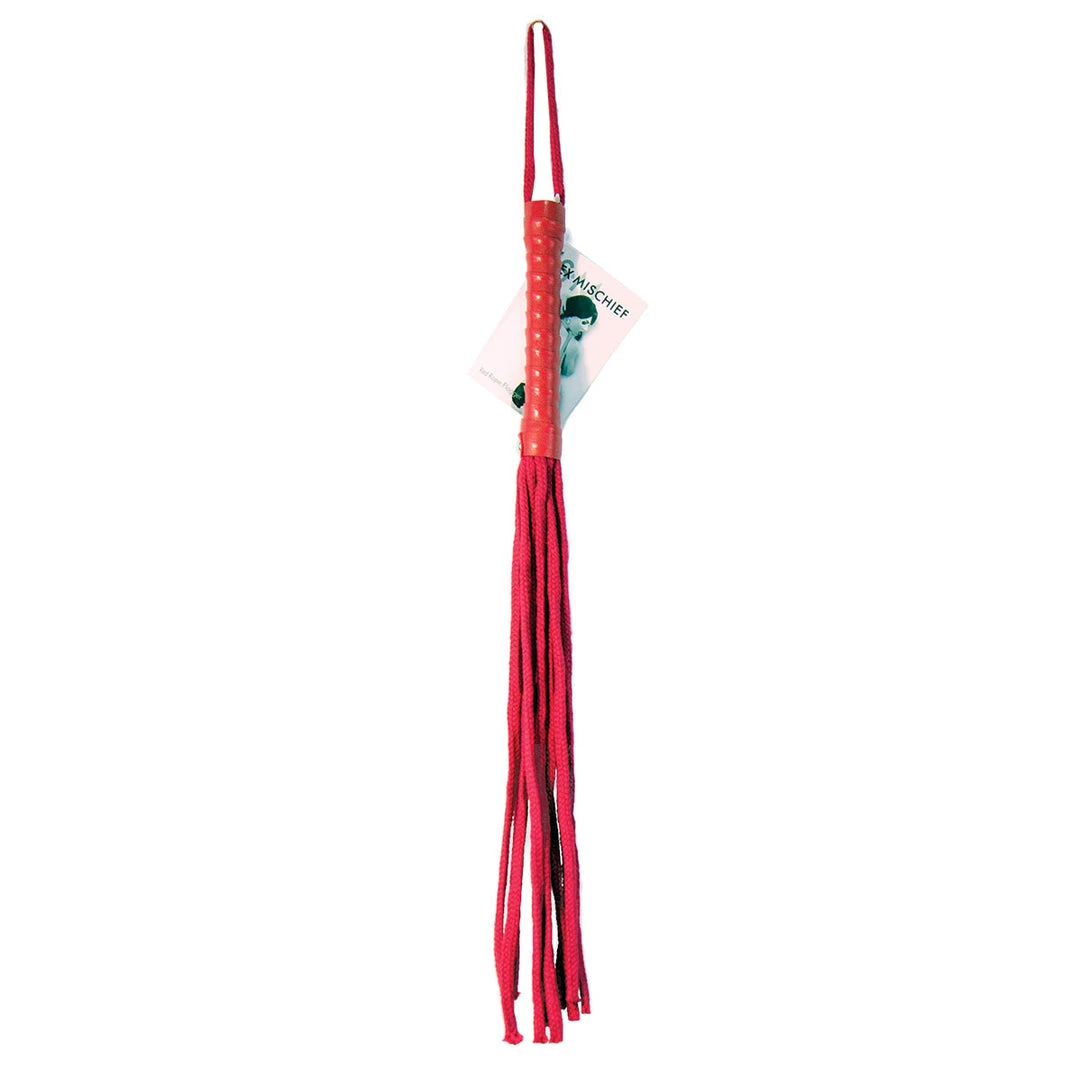 Entrenue BDSM Red Rope Flogger 6 Entrenue BDSM Red Rope Flogger