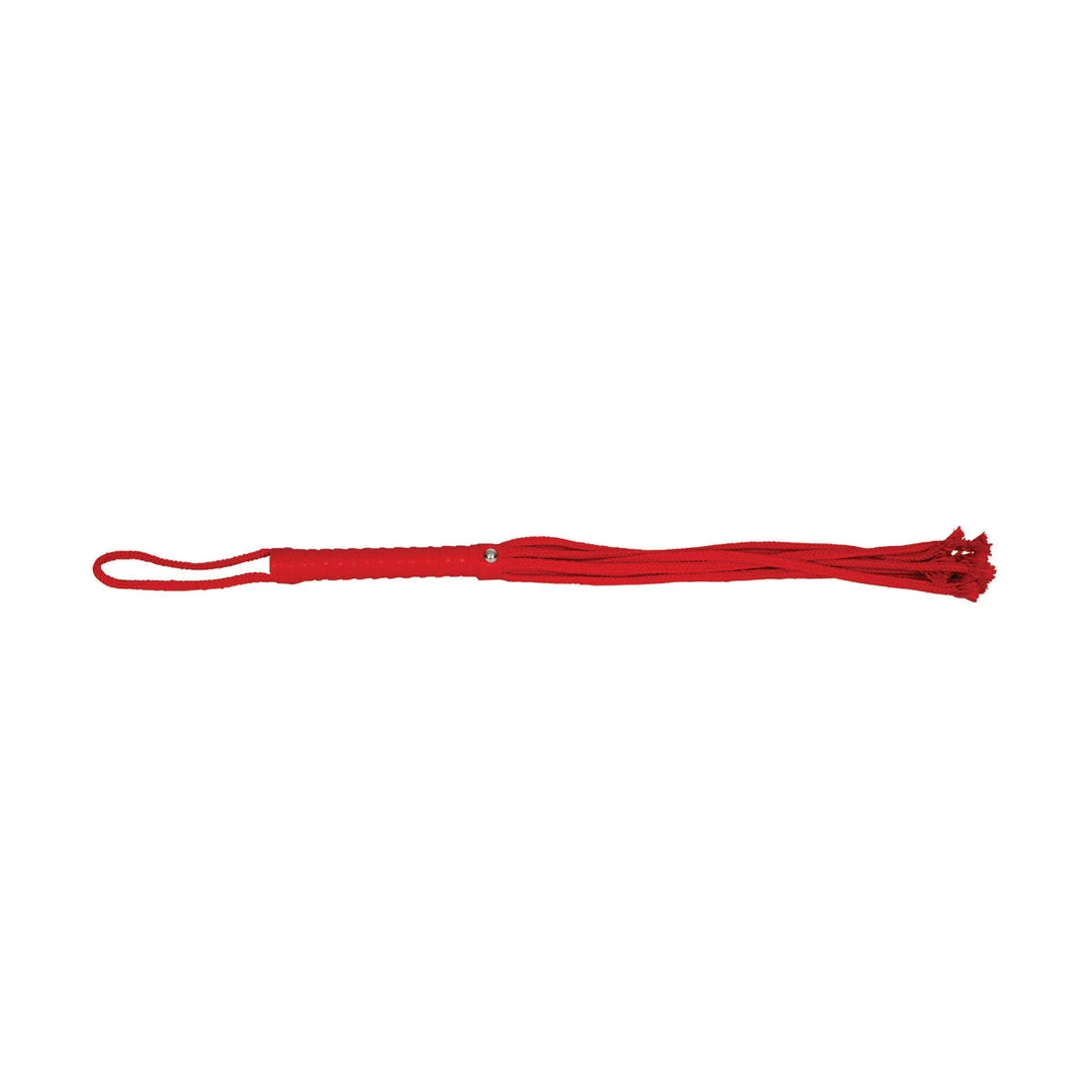 Entrenue BDSM Red Rope Flogger 5 Entrenue BDSM Red Rope Flogger