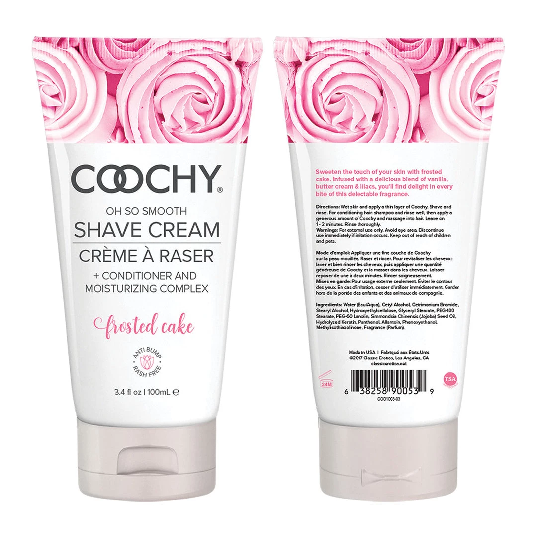Entrenue Coochy Shave Cream 3.4oz - Frosted Cake Accessories 5 Entrenue Coochy Shave Cream 3.4oz - Frosted Cake Accessories