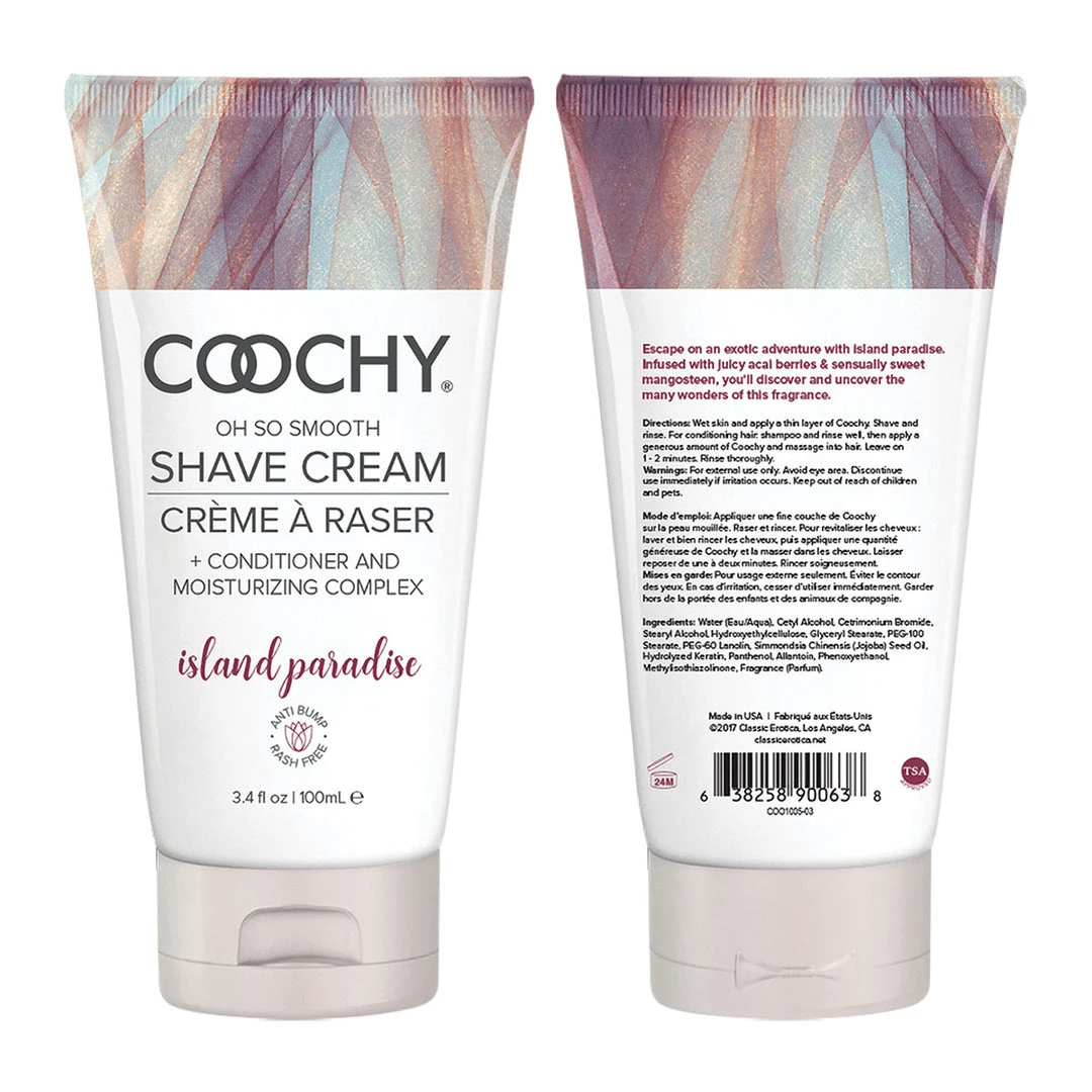 Entrenue Coochy Shave Cream 3.4oz - Island Paradise 5 Entrenue Coochy Shave Cream 3.4oz - Island Paradise