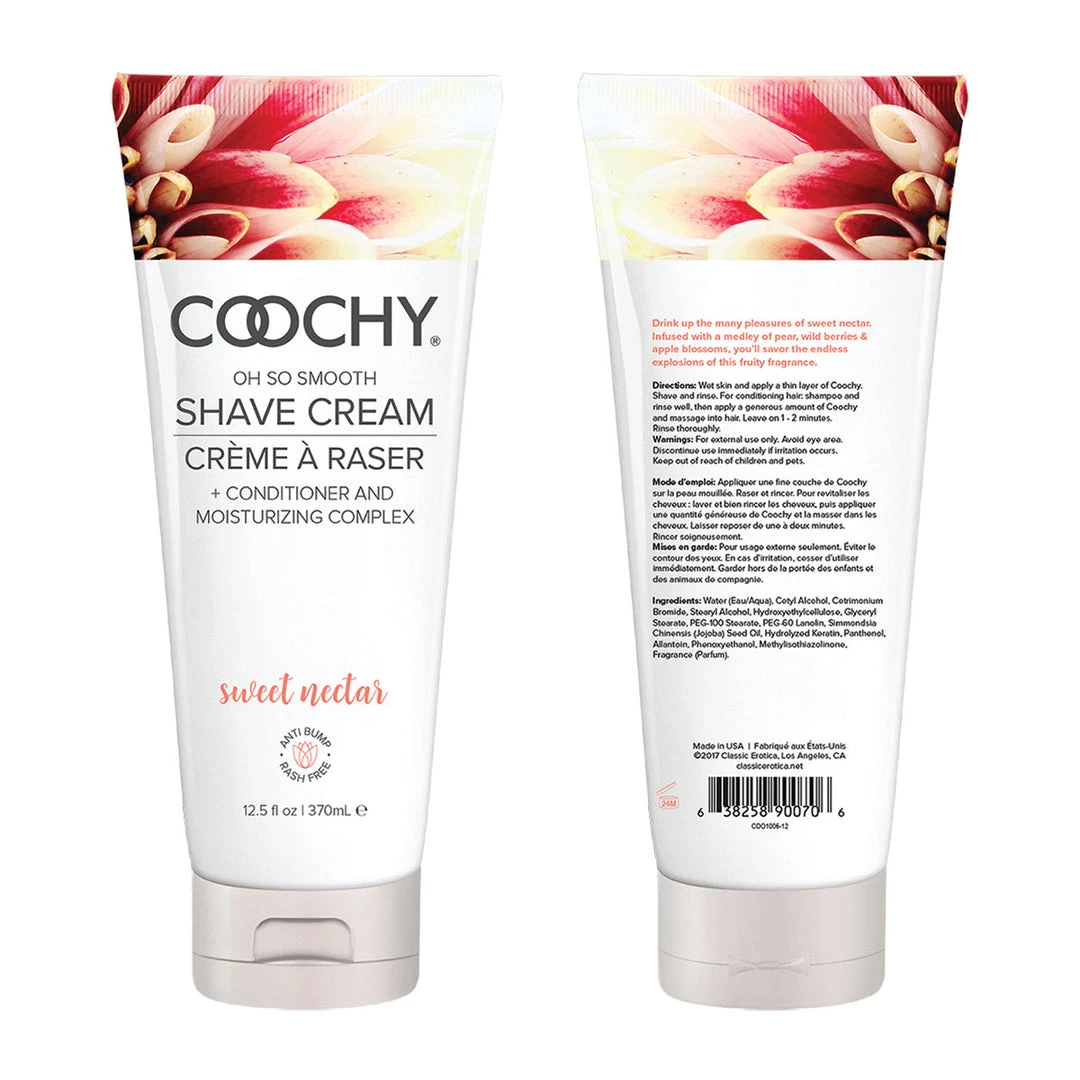 Entrenue Coochy Shave Cream 12.5oz - Sweet Nectar Accessories 4 Entrenue Coochy Shave Cream 12.5oz - Sweet Nectar Accessories