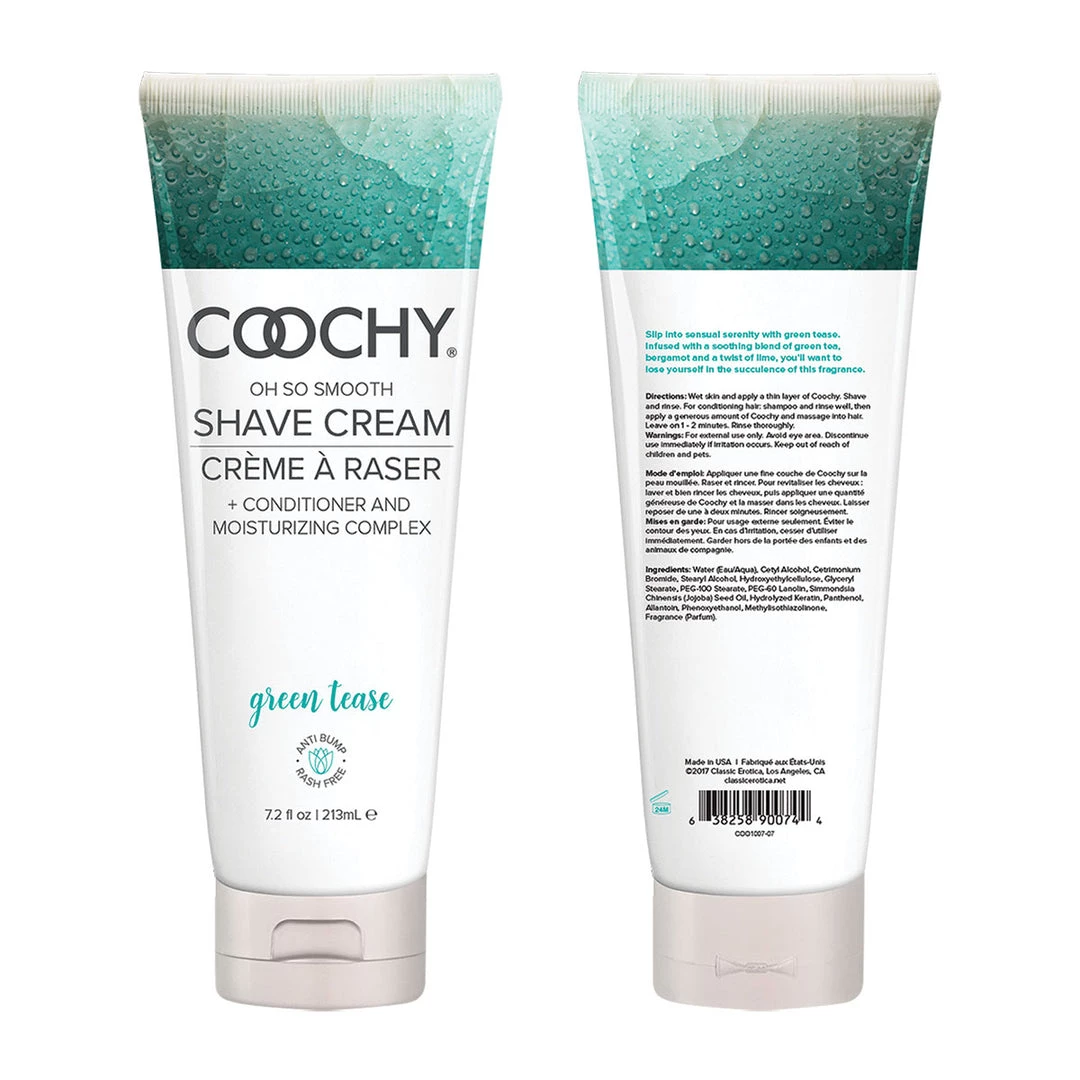 Entrenue Coochy Shave Cream 7.2oz - Green Tease 4 Entrenue Coochy Shave Cream 7.2oz - Green Tease