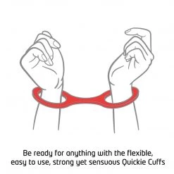 Entrenue Quickie Cuffs - Medium - Red BDSM