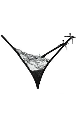 Allure Black Pixie G-String Panty Lingerie
