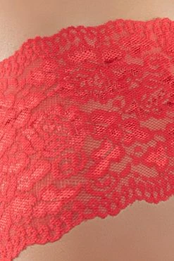 Allure Apple Cheeks Red Crotchless Boyshort Panty