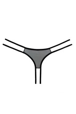 Allure Sweet Honey Black Peek-a-Boo Panty