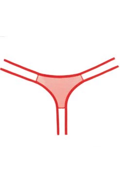 Allure Lingerie Sweet Honey Red Peek-a-Boo Panty