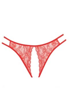 Allure Lingerie Sweet Honey Red Peek-a-Boo Panty