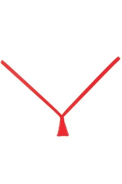 Allure Lingerie Between The Cheeks Red G-String Panty