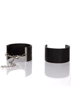 Allure BDSM Pebbled Wrist Cuffs W/ Chain
