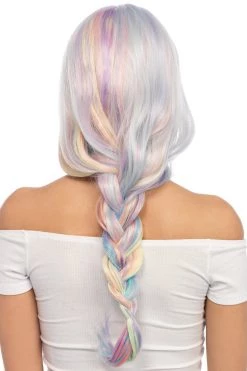 Leg Avenue Rainbow Clothing Pastel Rainbow Long Wavy Wig