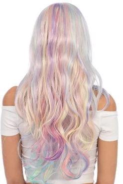 Leg Avenue Rainbow Clothing Pastel Rainbow Long Wavy Wig