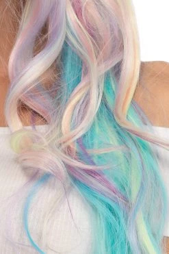 Leg Avenue Rainbow Clothing Pastel Rainbow Long Wavy Wig