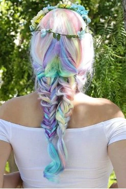Leg Avenue Rainbow Clothing Pastel Rainbow Long Wavy Wig