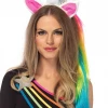 Leg Avenue Magical Unicorn Headband With Rainbow Hair