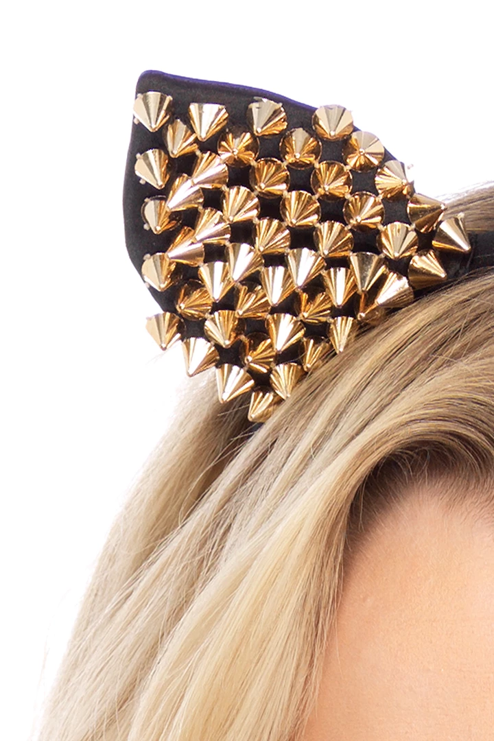 Leg Avenue Costumes Gold Studded Cat Ears Costume Accessory 4 Leg Avenue Costumes Gold Studded Cat Ears Costume Accessory