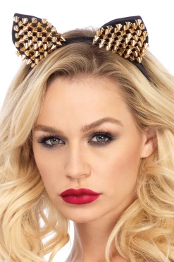 Leg Avenue Costumes Gold Studded Cat Ears Costume Accessory