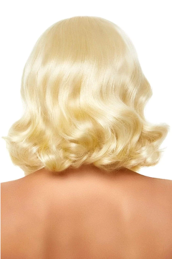 Leg Avenue Costumes 16" Retro Curly Bob Wig - Blonde 4 Leg Avenue Costumes 16" Retro Curly Bob Wig - Blonde