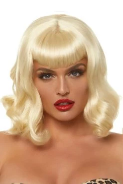 Leg Avenue Costumes 16" Retro Curly Bob Wig - Blonde