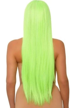 Leg Avenue 33" Neon Green Extra Long Wig