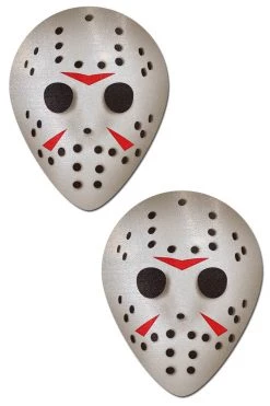 Pastease Accessories Scary Halloween Hockey Mask Nipple Pasties