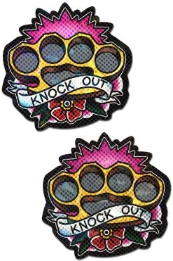 Pastease Brass Knuckles Knock Out Nipple Pasties