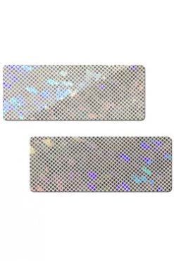 Pastease White Shattered Glass Disco Ball Bar Nipple Pasties