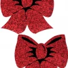 Pastease Holographic Red Bow Nipple Pasties 2 Pastease Holographic Red Bow Nipple Pasties