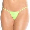 BodyShotz Low T-Back Thong - Neon Green Dancewear