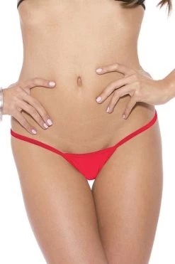 BodyShotz Red Low T-Back Thong Lingerie