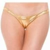 BodyShotz Wide Strap Scrunch Butt - Gold Foil