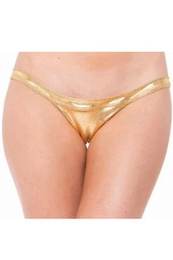 BodyShotz Wide Strap Scrunch Butt - Gold Foil