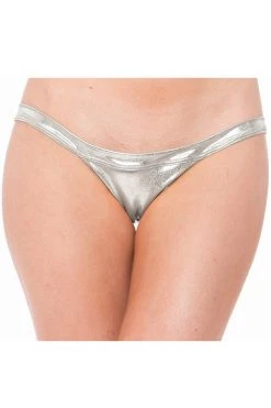 BodyShotz Wide Strap Scrunch Butt - Silver Foil Dancewear