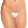BodyShotz Thong Bottom W/ String Strap - White Dancewear 2 BodyShotz Thong Bottom W/ String Strap - White Dancewear