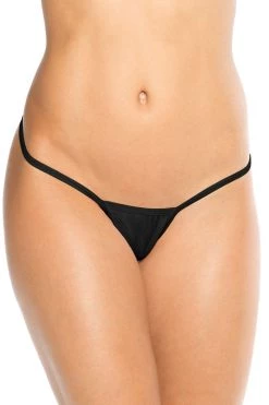 BodyShotz Dancewear Cover Strap Thong Bottom - Black