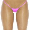 BodyShotz Scrunch Front Thong Bottom - Neon Pink 1 BodyShotz Scrunch Front Thong Bottom - Neon Pink