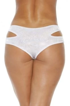 BodyShotz Silver Sparkle Side Cut Bottoms Dancewear