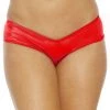 BodyShotz Dancewear Tiny & Mighty Red Micro Booty Short 2 BodyShotz Dancewear Tiny & Mighty Red Micro Booty Short