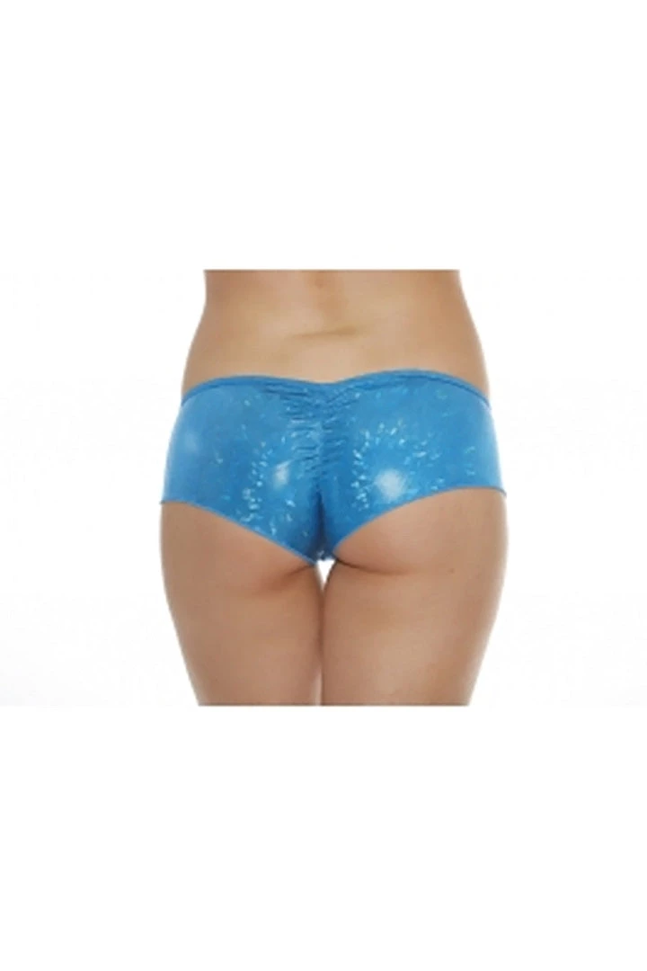 BodyShotz Dancewear Blue Sparkle Scrunch Micro Shorts 4 BodyShotz Dancewear Blue Sparkle Scrunch Micro Shorts